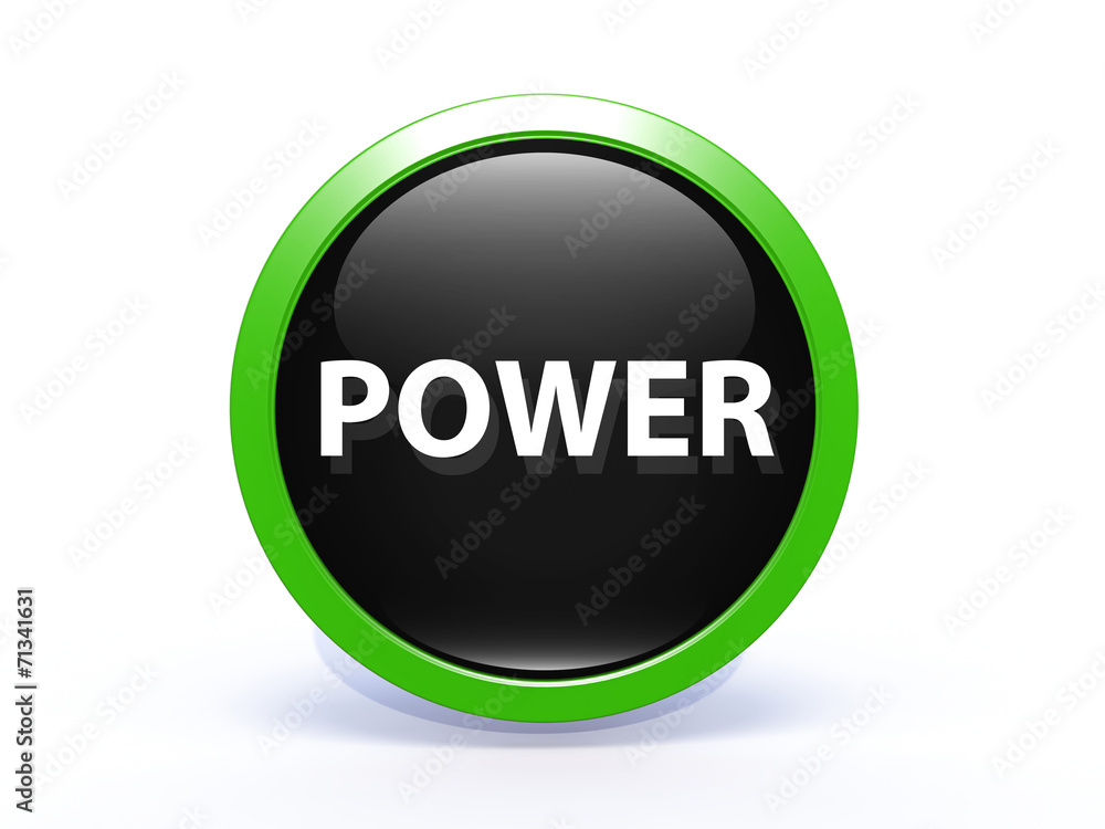 power circular icon on white background power circular icon on white background