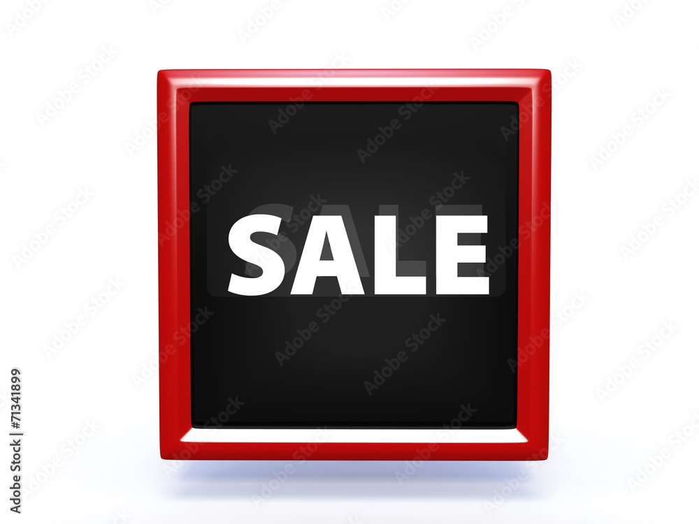 sale square icon on white background sale square icon on white background