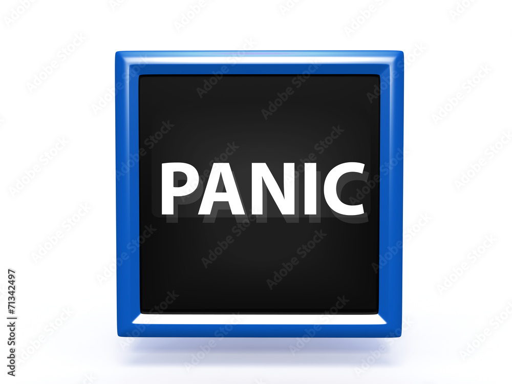 panic pointer icon on white background panic pointer icon on white background