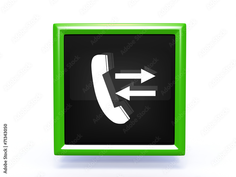calls square icon on white background calls square icon on white background