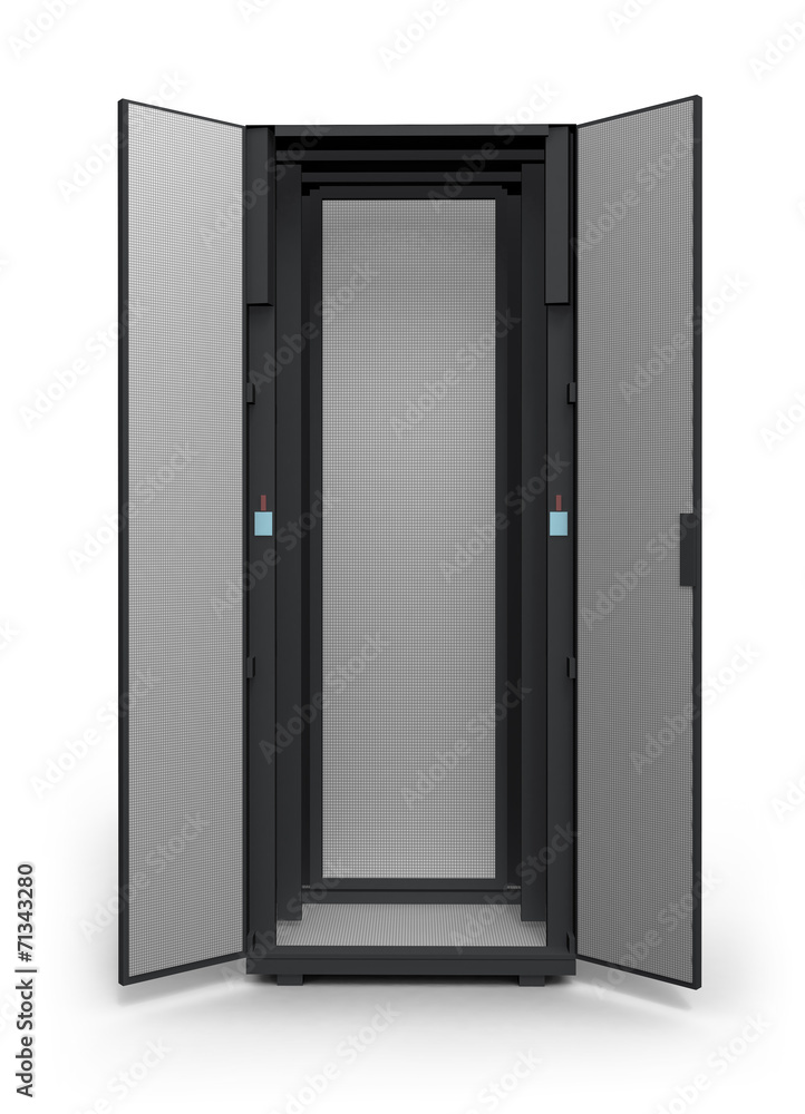 Empty server rack Empty server rack