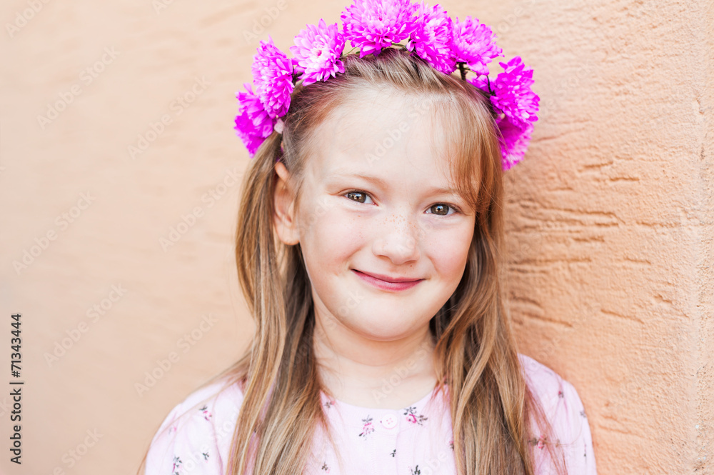 Outdoor portrait of adorable little girl Outdoor portrait of adorable little girl