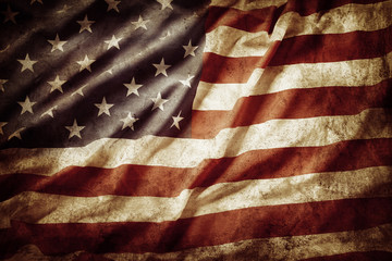 Grunge American flag