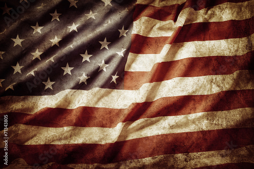 Fotobehang Grunge American flag