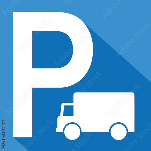 Logo parking camion.