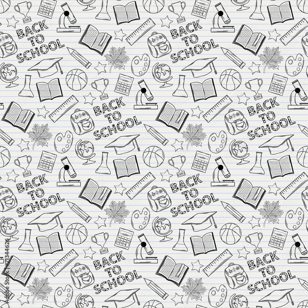 Seamless pattern shcool color black Seamless pattern shcool color black