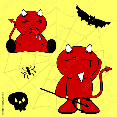 demon halloween cartoon kid set3 photo