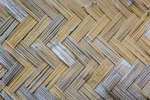 Texture of Bamboo Weaving Wall