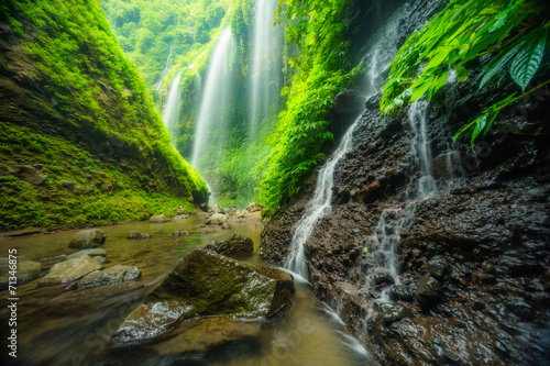 Madakaripura waterfall in Bromo national park, East Java, Indonesia, Asia