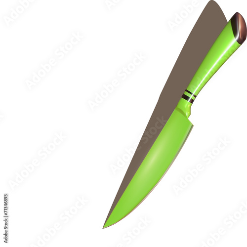 Knife on a white background