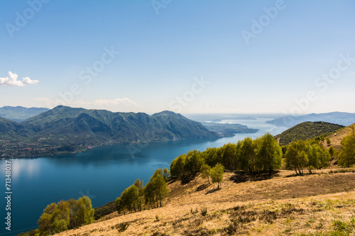 Blick über den Lago Maggiore in Italien