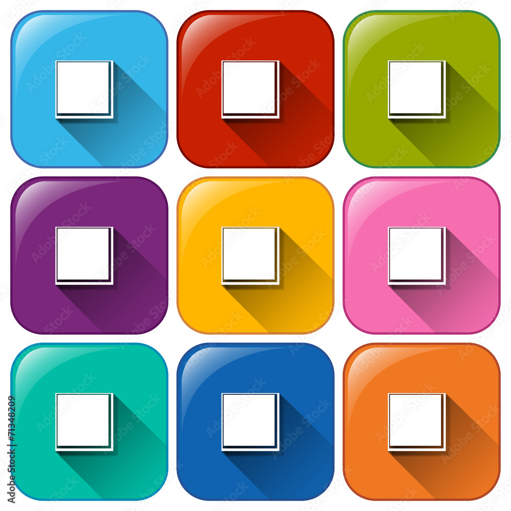 Rounded icons with buttons for fullscreen Rounded icons with buttons for fullscreen