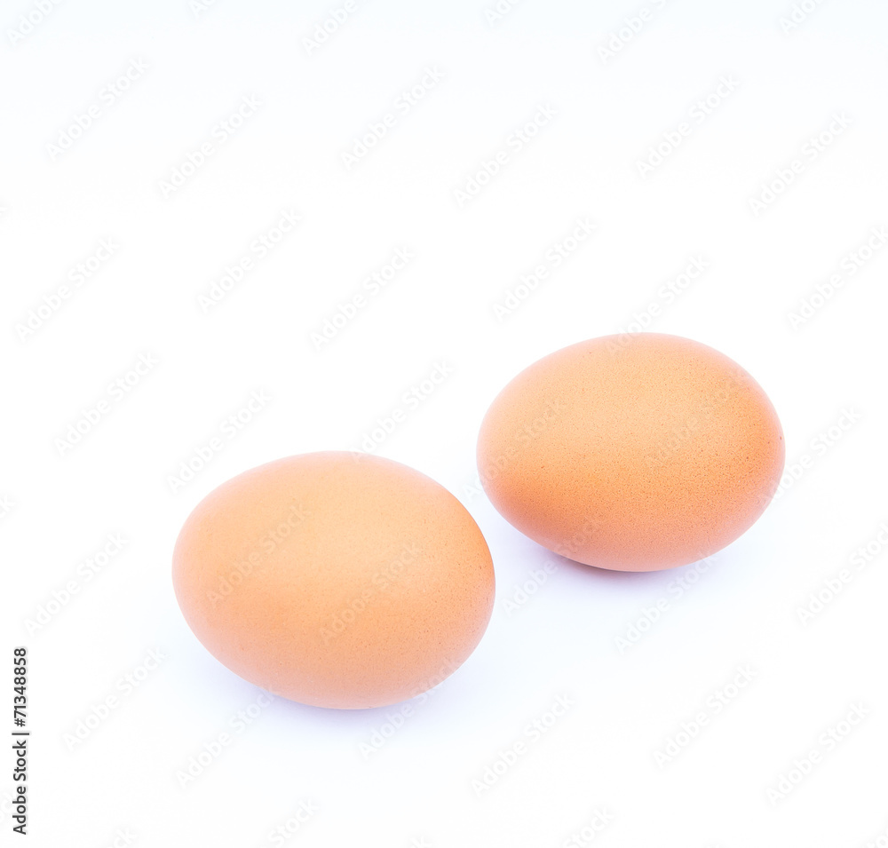 Fresh egg on white background Fresh egg on white background