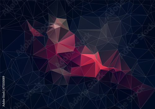 Abstract retro colorTriangle Background, Vector