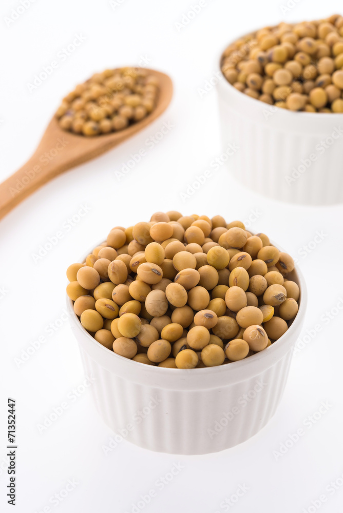 Soybean isolated on white background Soybean isolated on white background