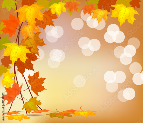 Autumn holiday postcard