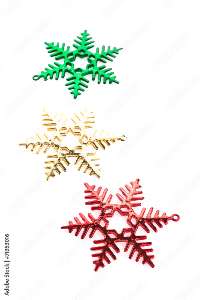 Christmas decoration isolated on white background