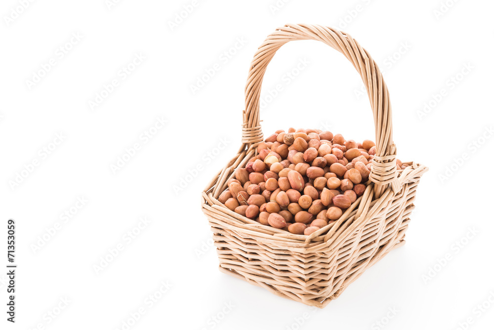 Peanut isolated on white background Peanut isolated on white background