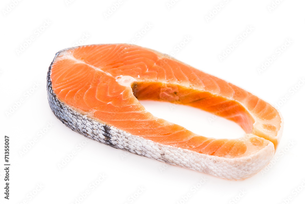 Salmon isolated on white Salmon isolated on white