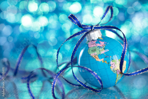 Canvas Print Blue globe.