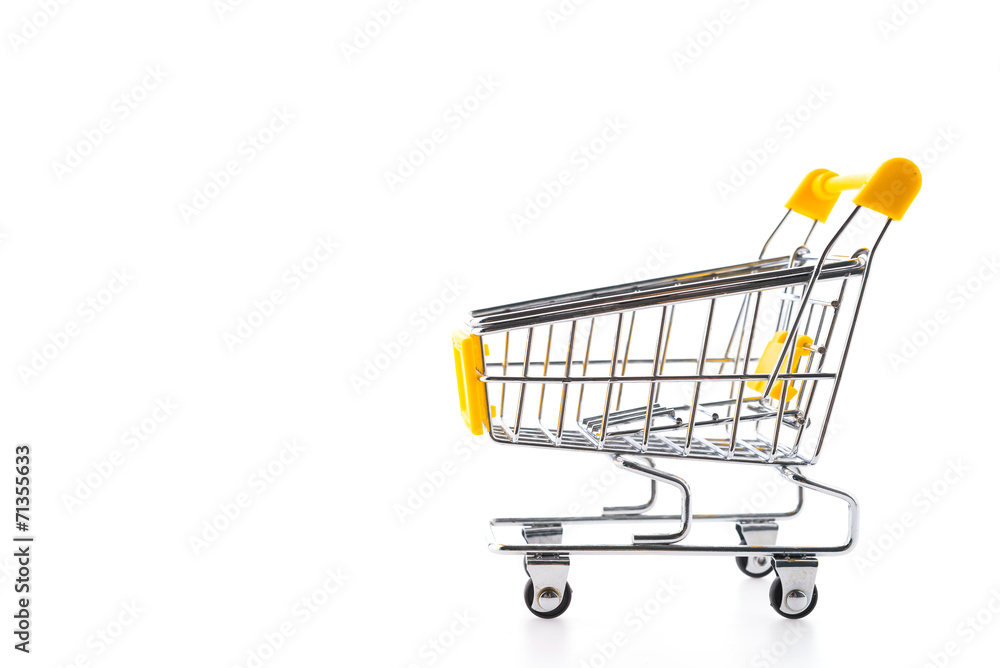 Shopping cart isolated on white background Shopping cart isolated on white background