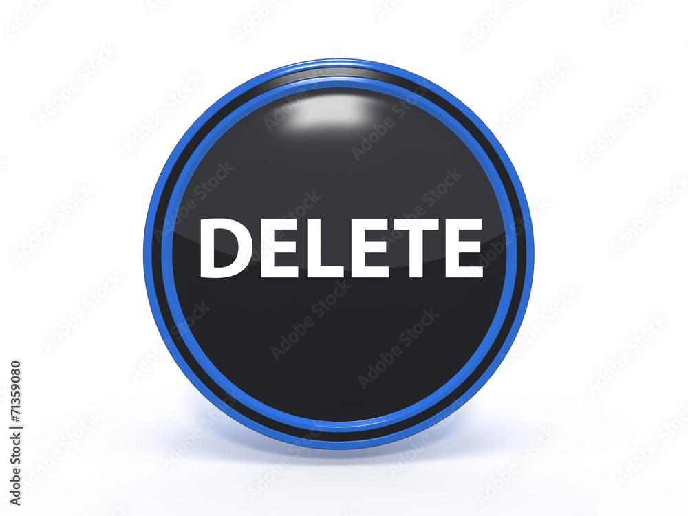 delete circular icon on white background delete circular icon on white background