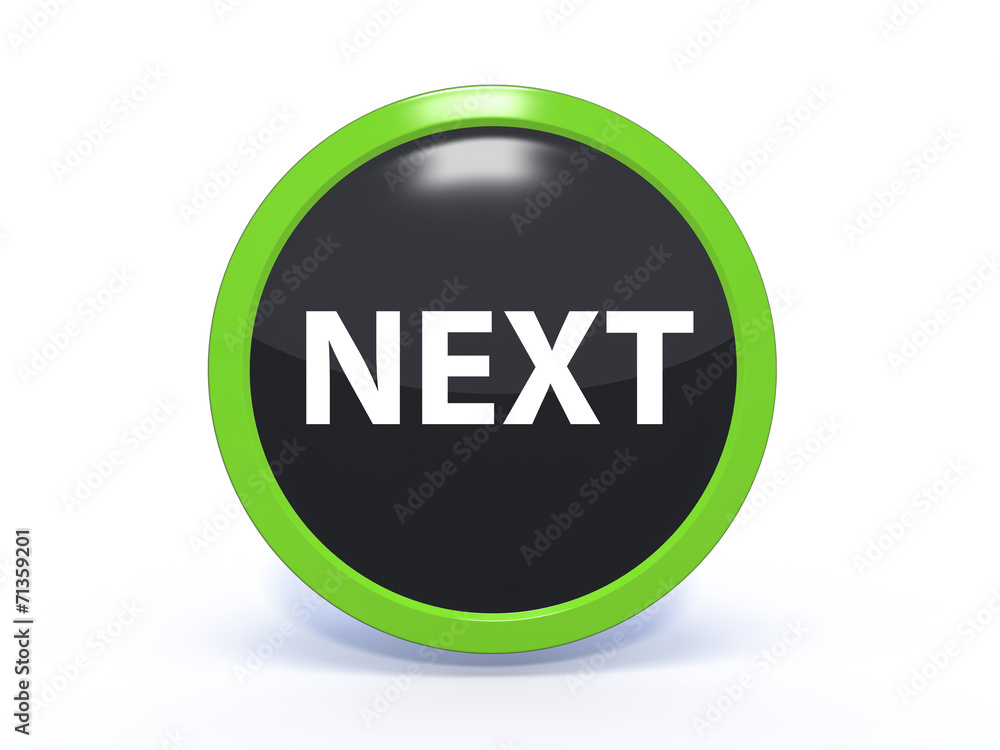 next circular icon on white background next circular icon on white background
