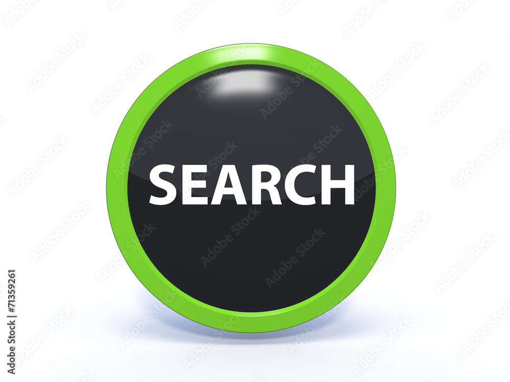 search circular icon on white background search circular icon on white background