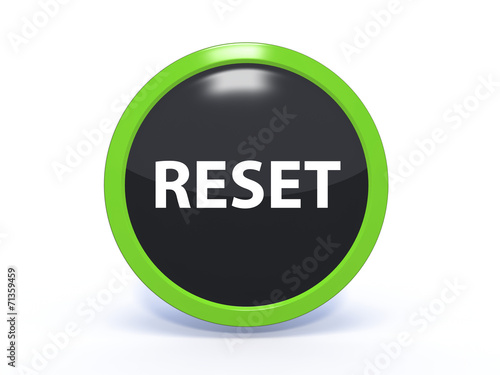 Obraz na płótnie reset circular icon on white background