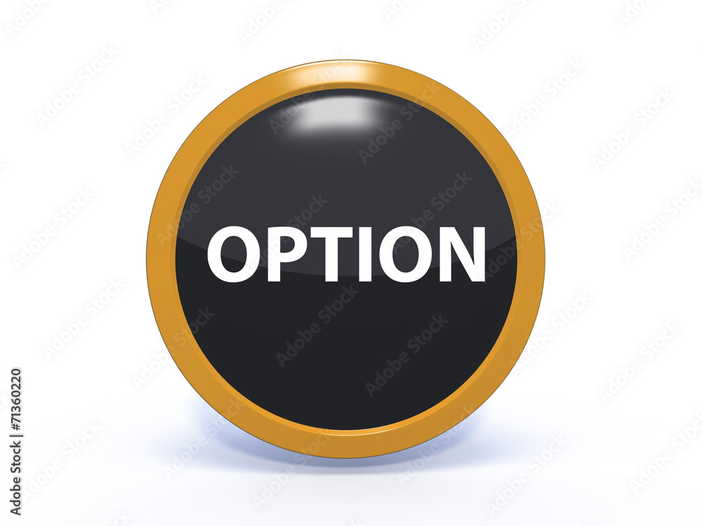 option circular icon on white background option circular icon on white background