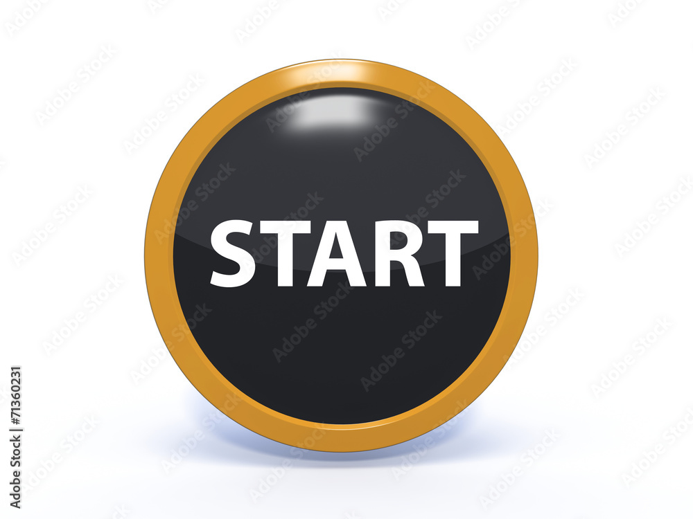 start circular icon on white background start circular icon on white background