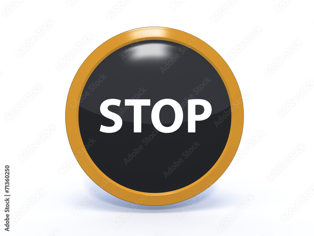 stop circular icon on white background stop circular icon on white background