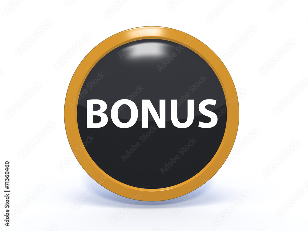 bonus circular icon on white background bonus circular icon on white background