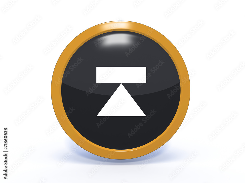 eject circular icon on white background eject circular icon on white background