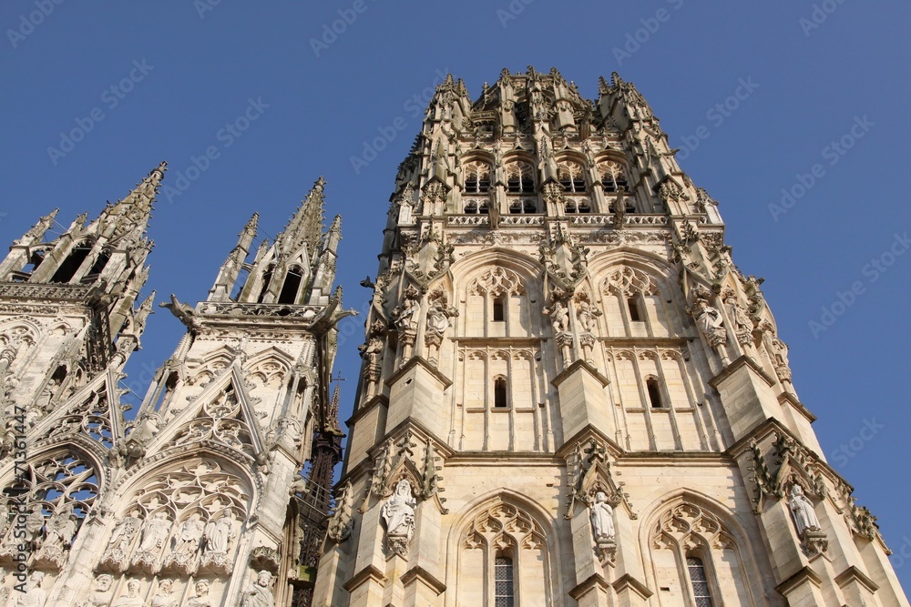 Cathedral of Rouen in Normandy, France