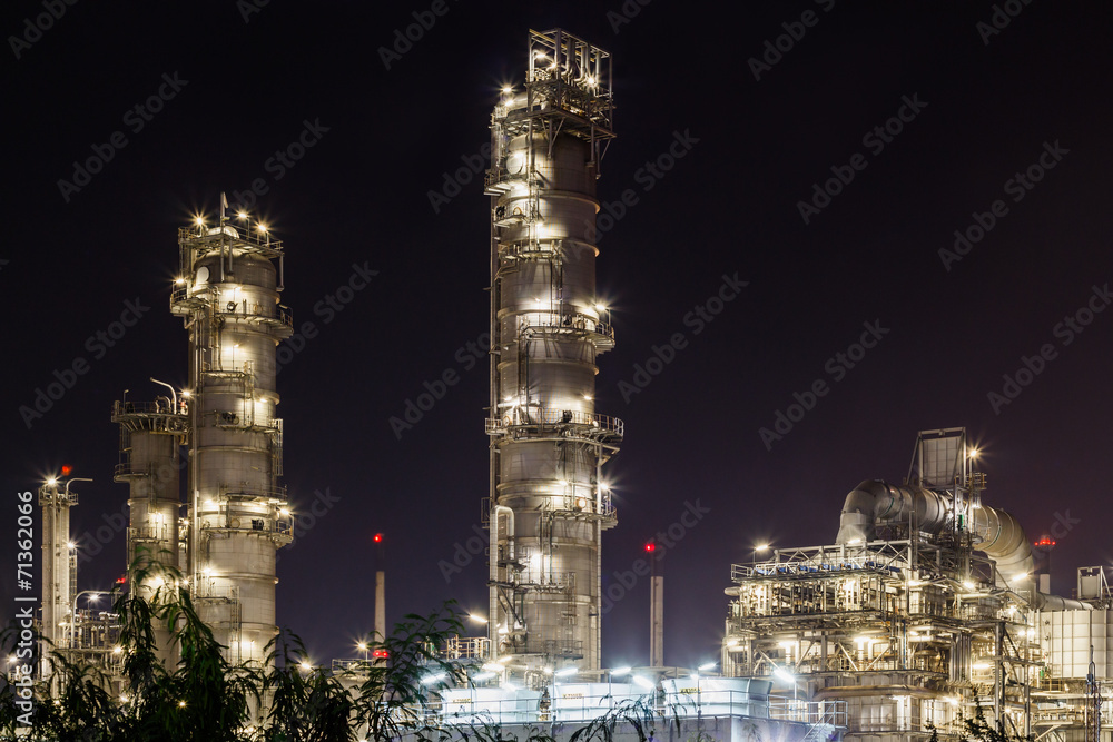 oil petrochemical factory, plant