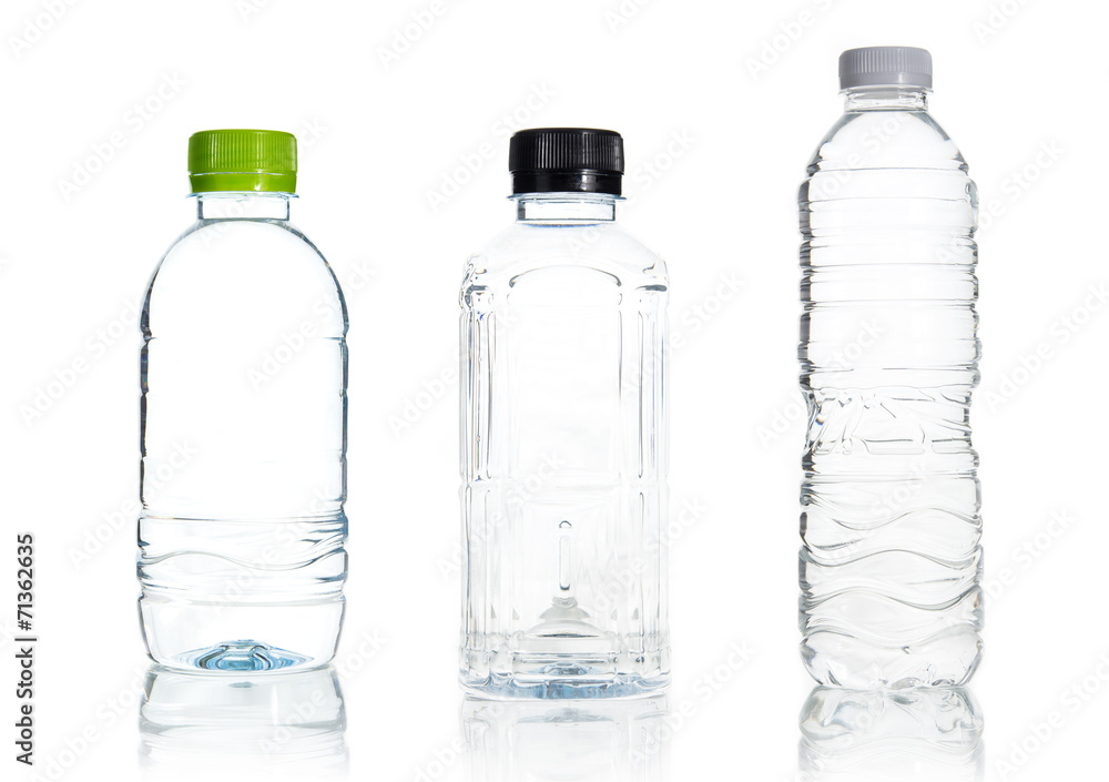 Plastic water bottle isolate Plastic water bottle isolate