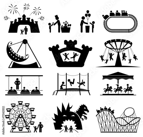 Childhood vector set. Pictogram icon set.