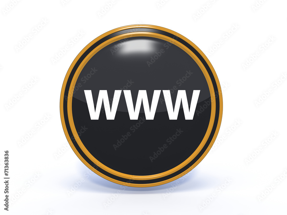 www circular icon on white background www circular icon on white background