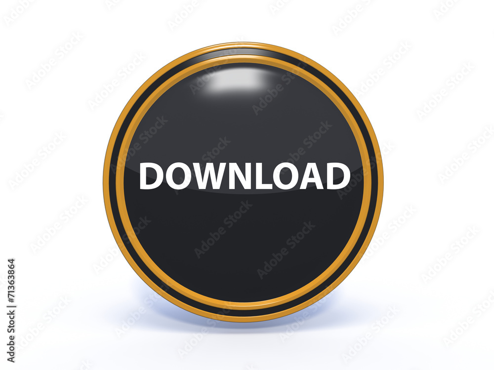 download circular icon on white background download circular icon on white background