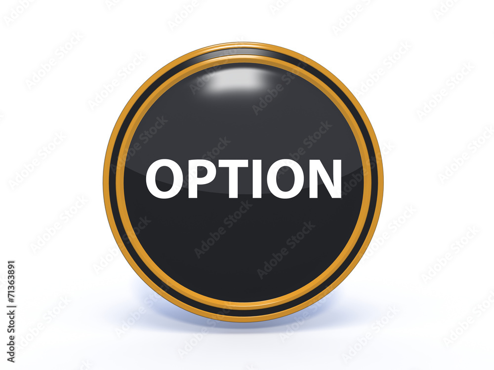 option circular icon on white background option circular icon on white background