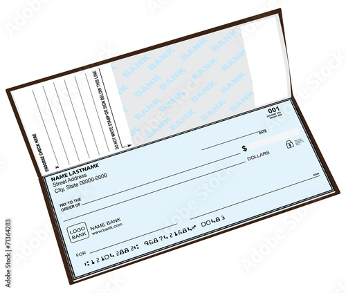 Open checkbook