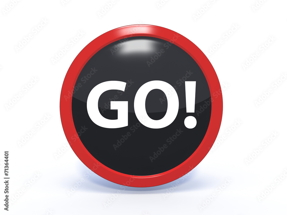 go circular icon on white background go circular icon on white background