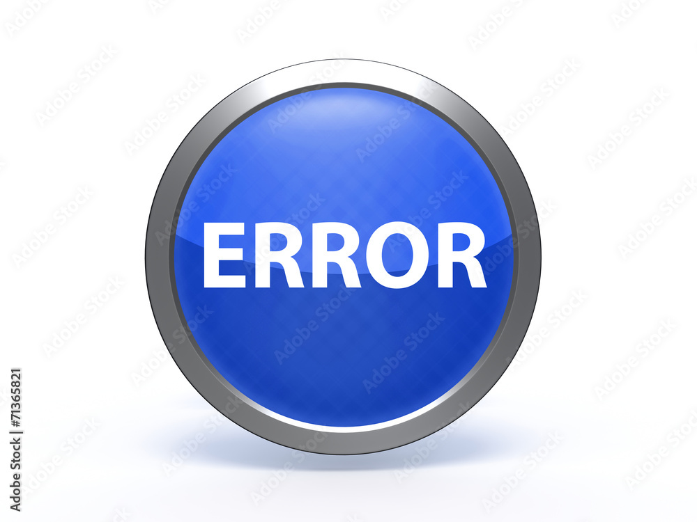 error circular icon on white background error circular icon on white background