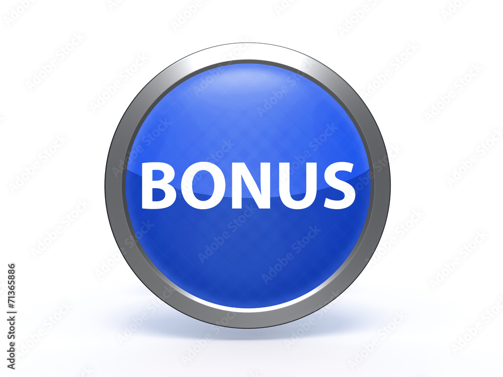 bonus circular icon on white background bonus circular icon on white background
