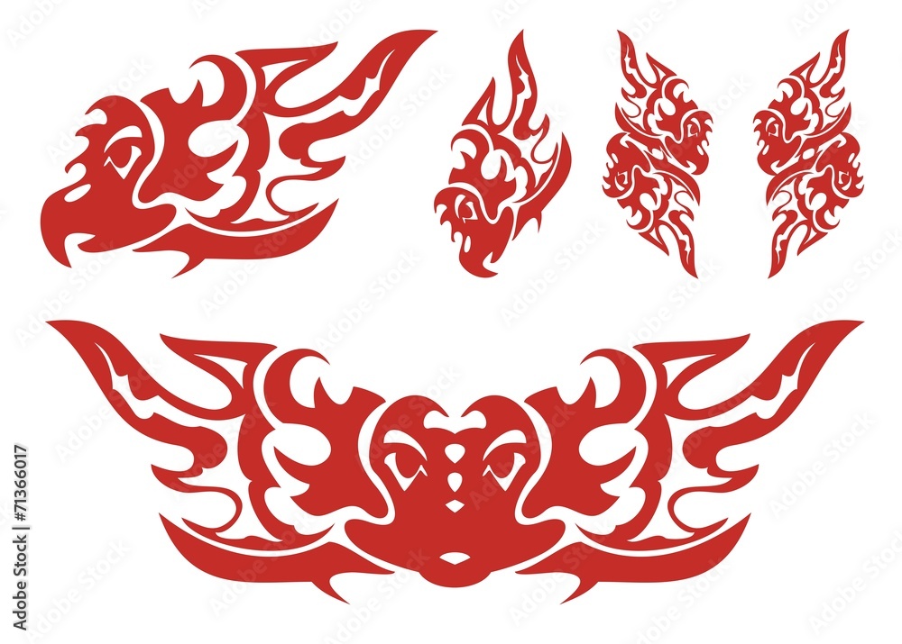 Flaming eagle symbols Flaming eagle symbols