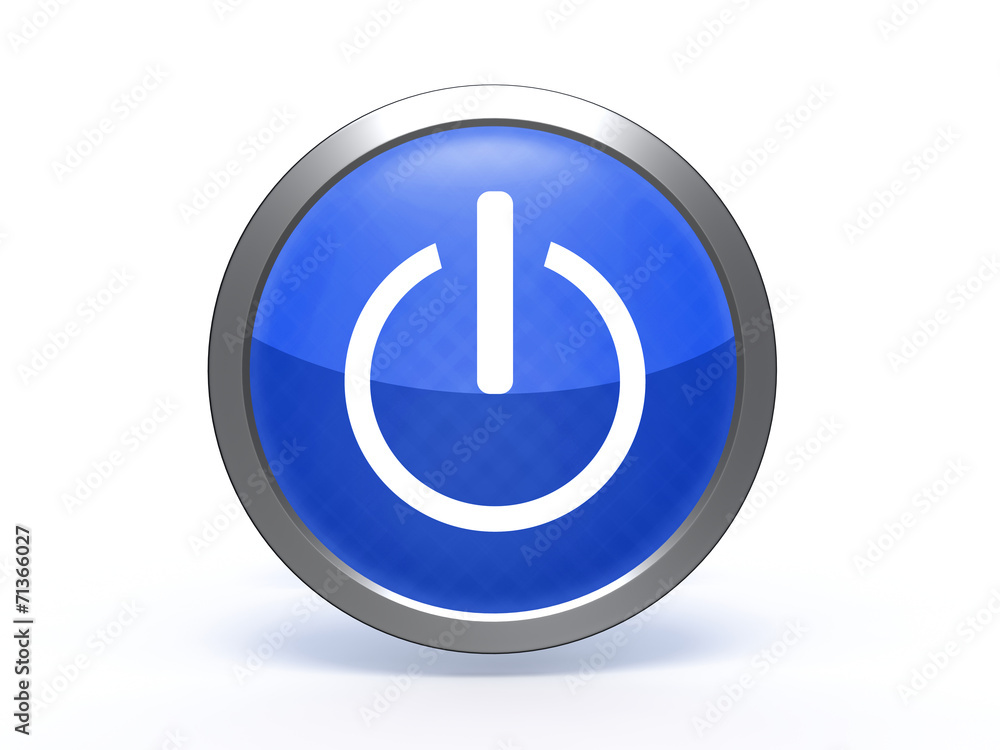power circular icon on white background power circular icon on white background