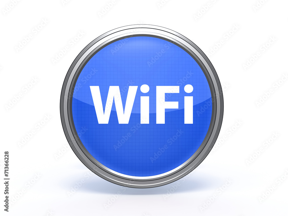 wifi circular icon on white background wifi circular icon on white background
