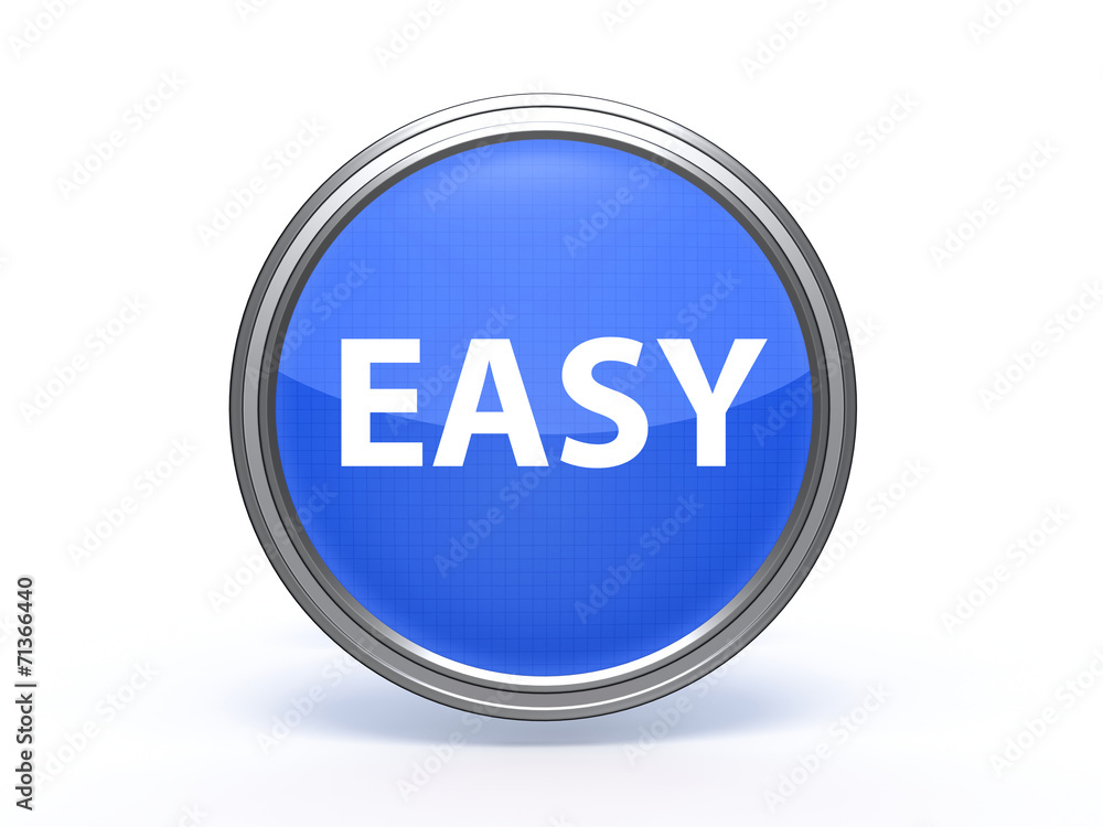 easy circular icon on white background easy circular icon on white background