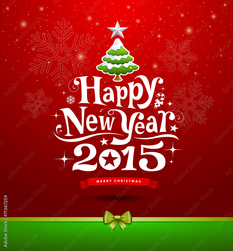 Happy New Year lettering Greeting Card background Happy New Year lettering Greeting Card background